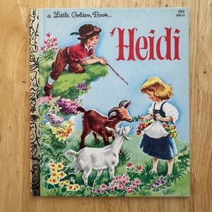 Heidi A Little Golden Book 1954 Classic Childrens‎ Story Vintage Illustrated